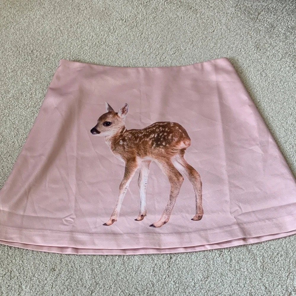 TYLER MCGILLIVARY FAWN mini skirt $155 NWOT RARE - Picture 5 of 10